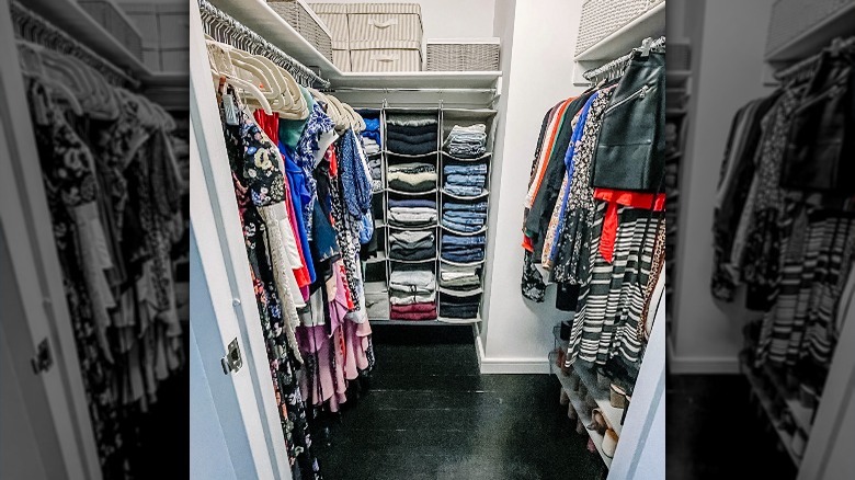 After photo of a bedroom closet