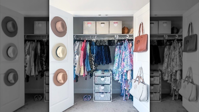 After photo of a bedroom closet