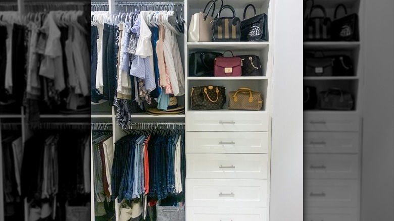 After photo of a bedroom closet