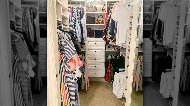 After photo of a bedroom closet