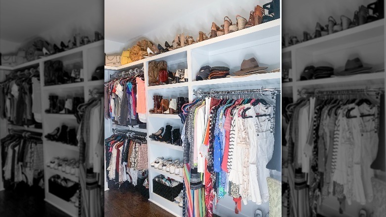 After photo of a bedroom closet