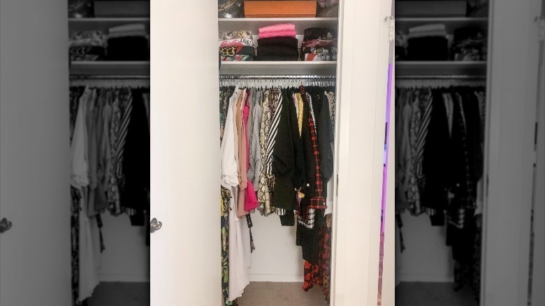 After photo of a bedroom closet