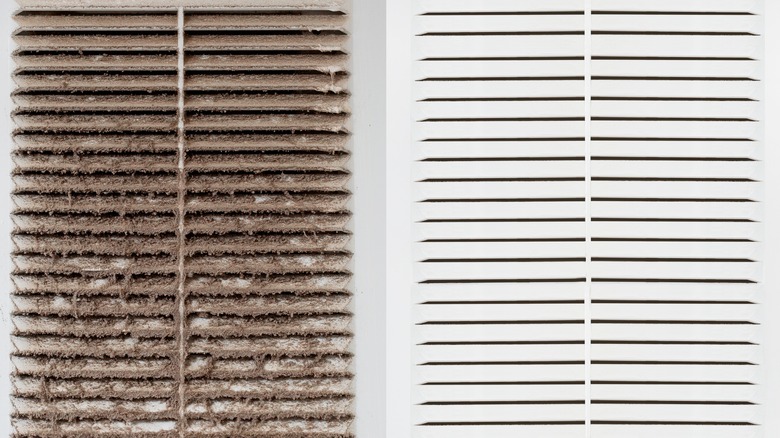 Dirty and clean filters