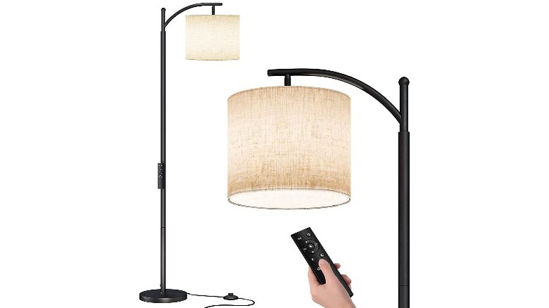 Black floor lamp