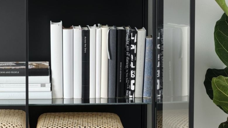 books in Rudsta cabinet