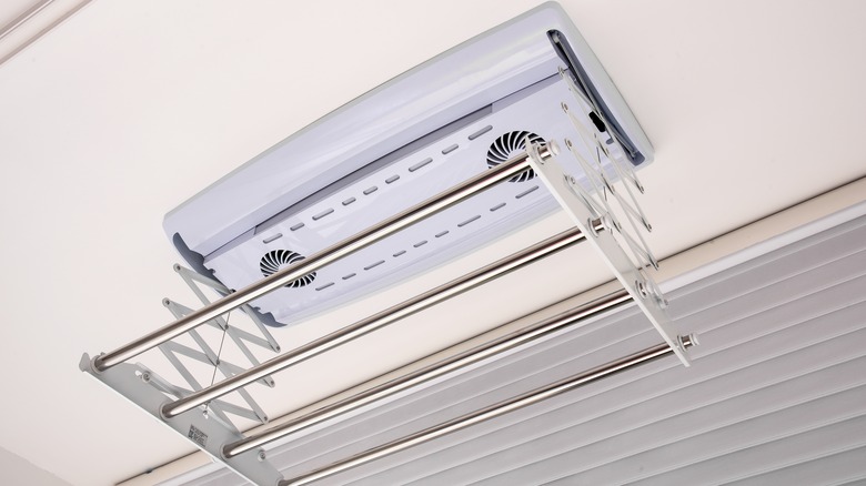 ceiling mounted drying rack
