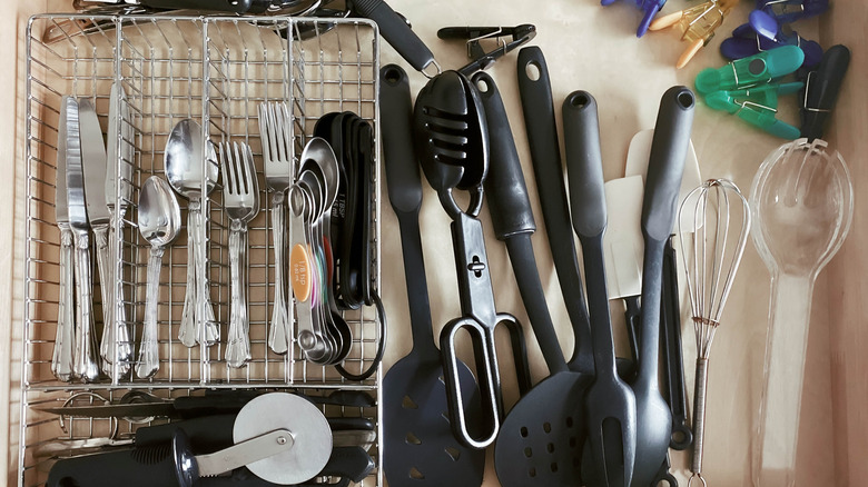 kitchen utensil spatula drawer