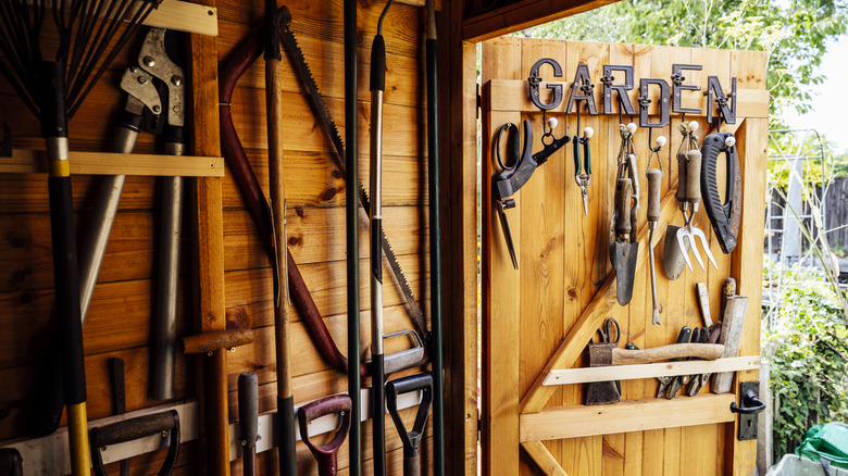 yard and gardening tools