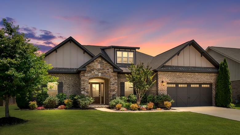 stone and brick house exterior