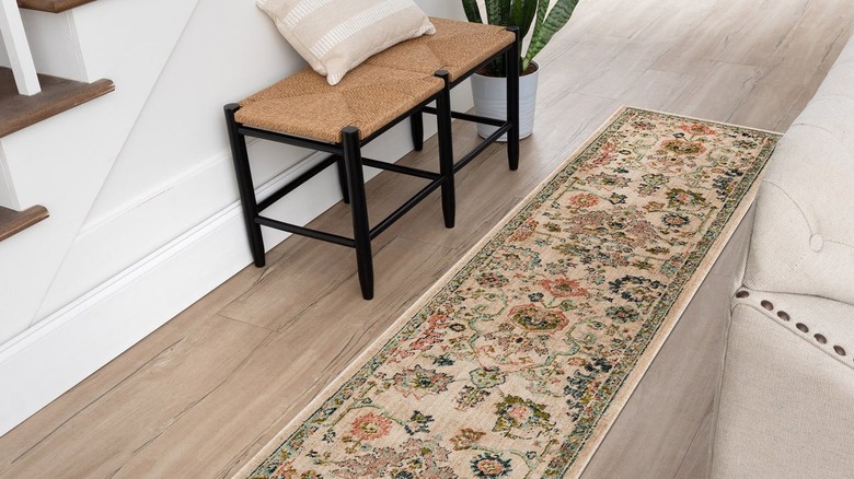 Antique style runner rug