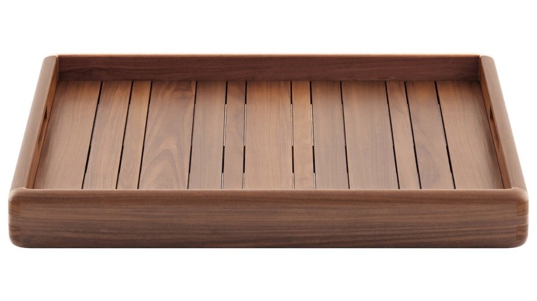 Teak serving tray 