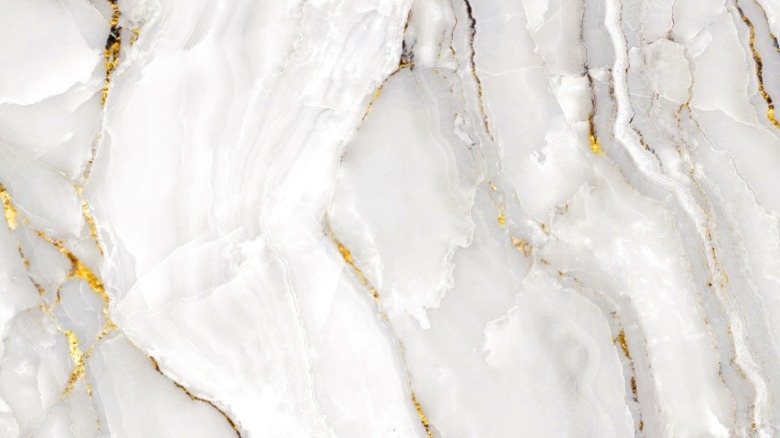 White marble tile