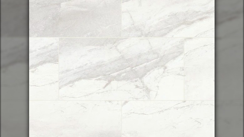 White quartzite tile