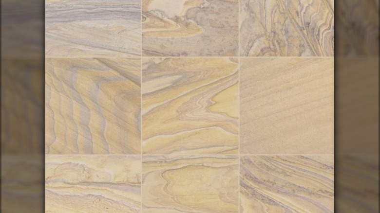 Sandstone tiles