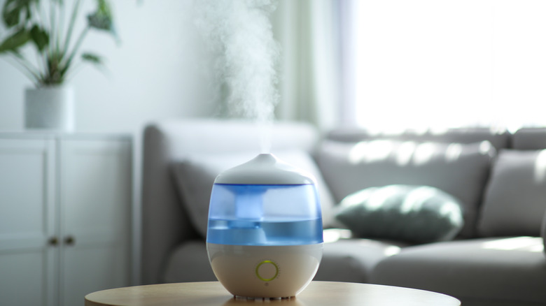 Humidifier on table