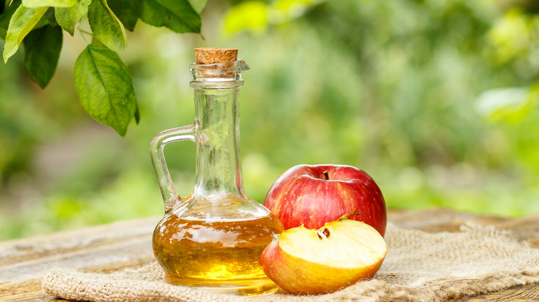 apple cider vinegar bottle