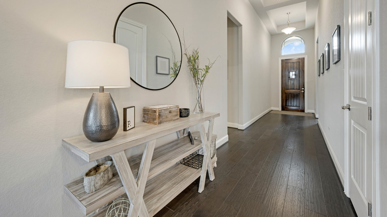 View of a minimalist home entryway