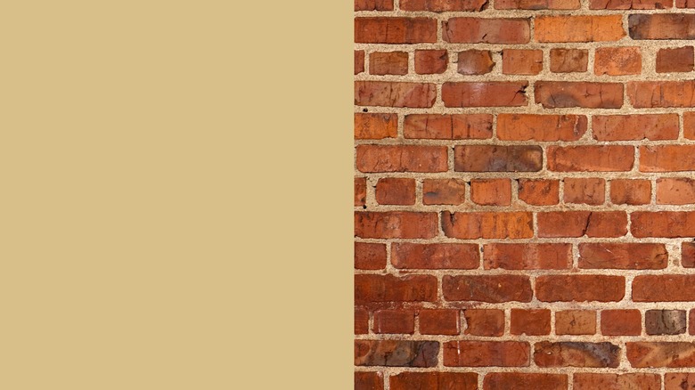 honey beige and brick