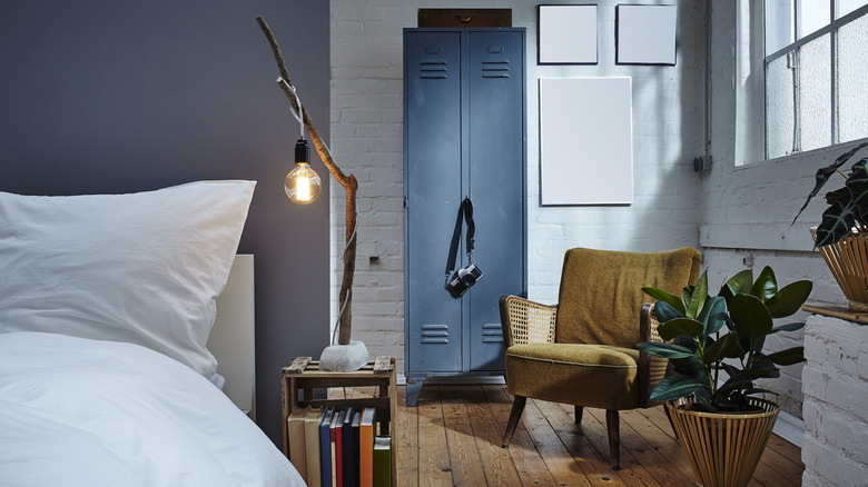 Locker in industrial bedroom