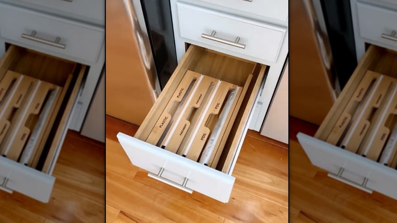 bamboo organizer in drawer