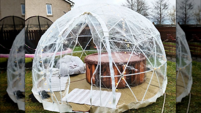 Hot tub dome