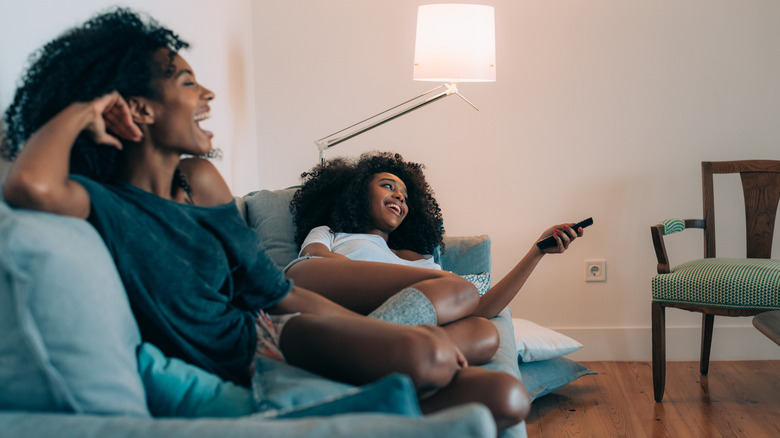 couple watching TV