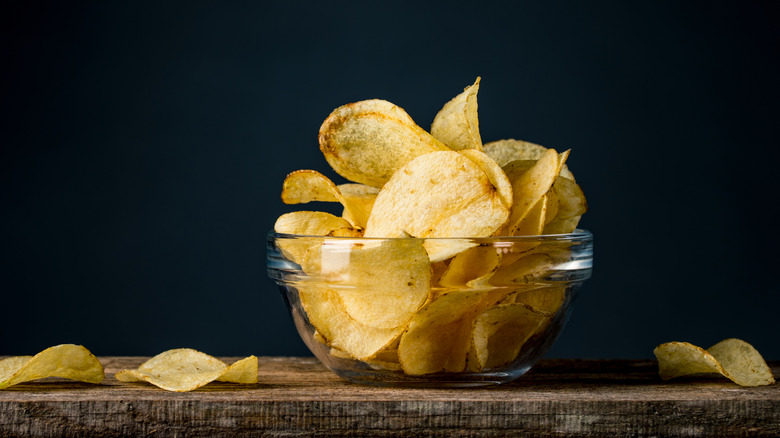 bowl of potato chips