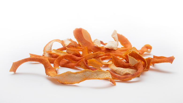 dried orange peels