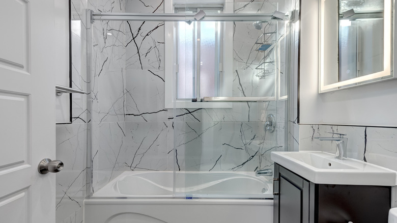 marble bathroom