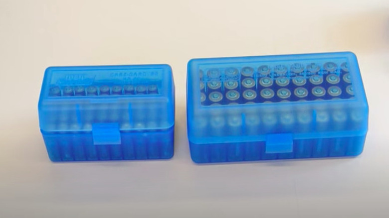 Blue battery organizers