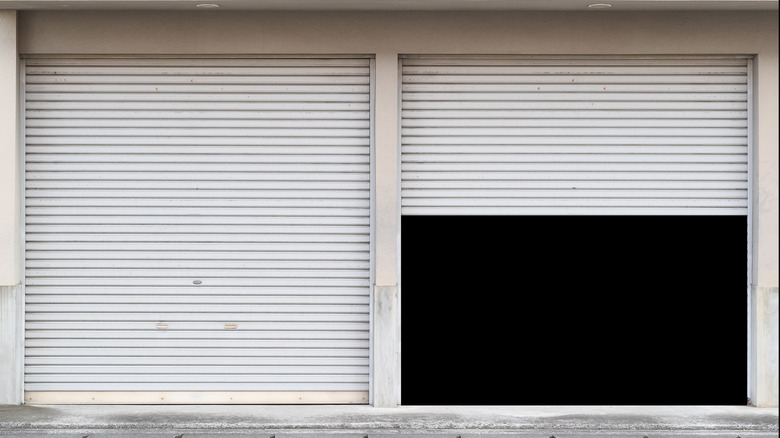 beige roller garage doors