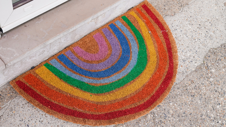 Rainbow doormat