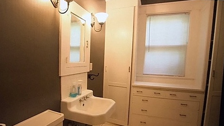 Bath with sink and cabinetry