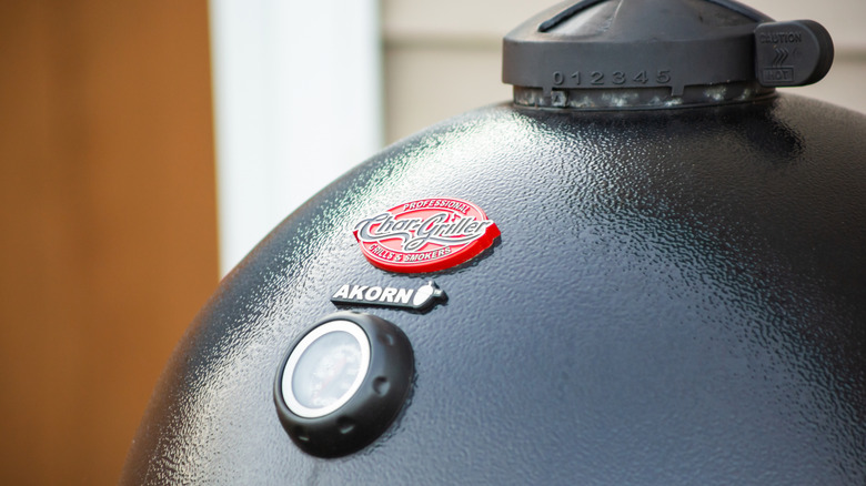 Close up shot of a Char-Griller grill