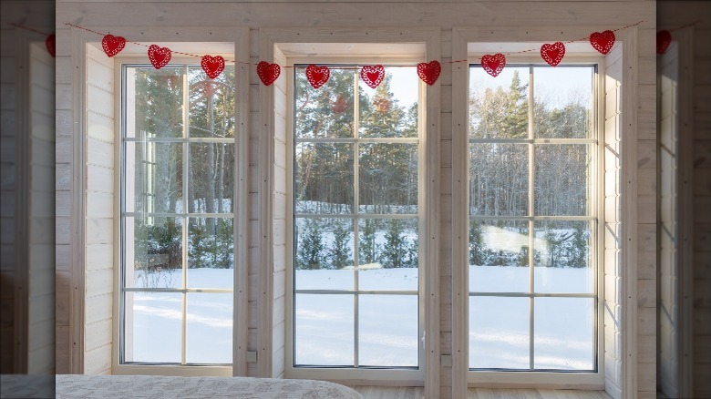 floor-to-ceiling windows in winter