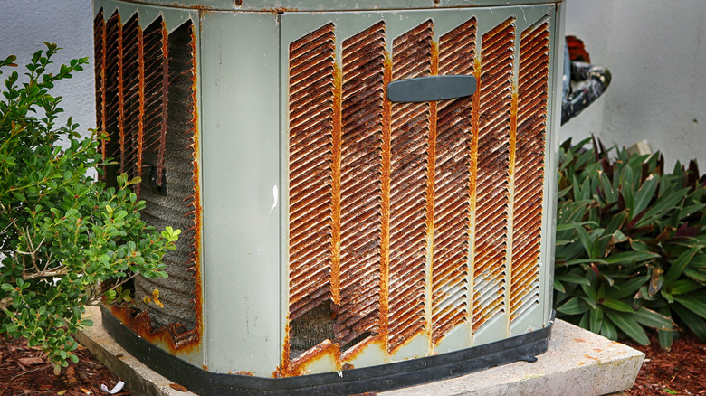 rusty air conditioner