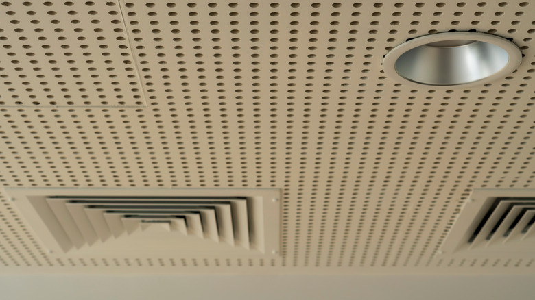 acoustic panels on ceiling
