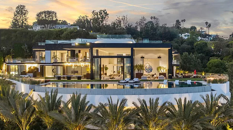 View of LA mansion