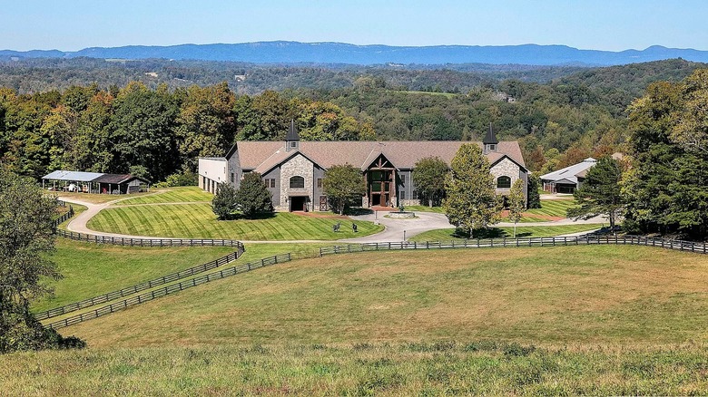 large home on spacious land