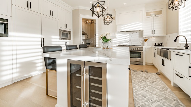 Modern white kitchen 