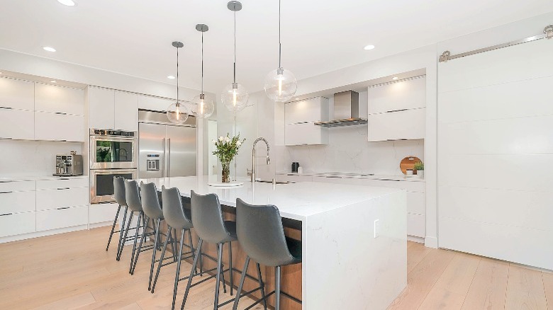 Modern white kitchen