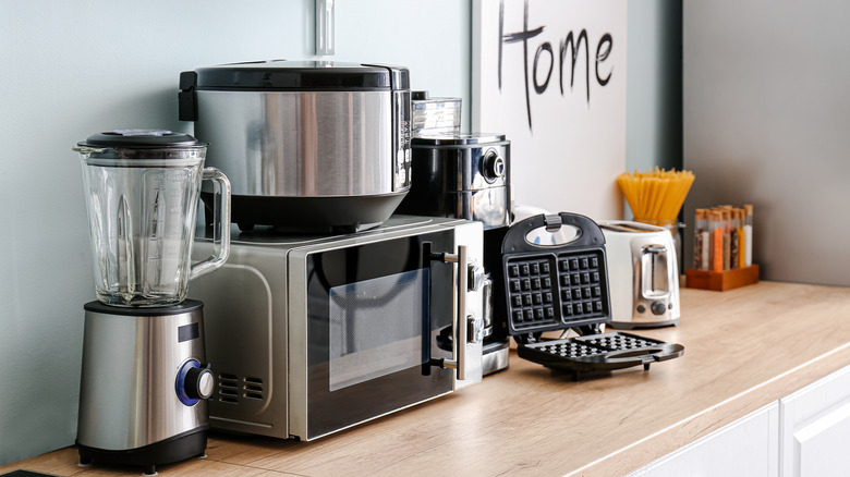 appliances on a countertop