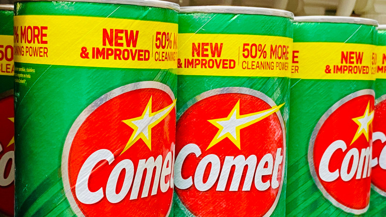 bottles of Comet cleaner