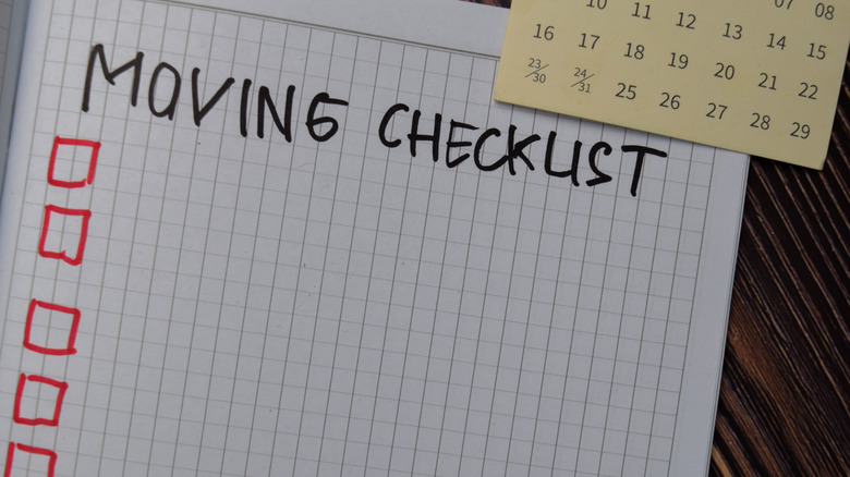 Moving checklist