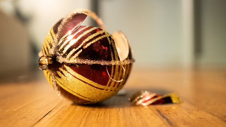 Broken Christmas ornament