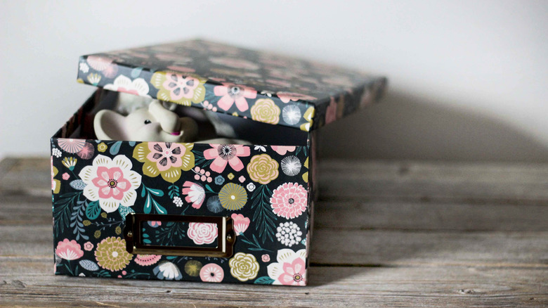 Box with sentimental items