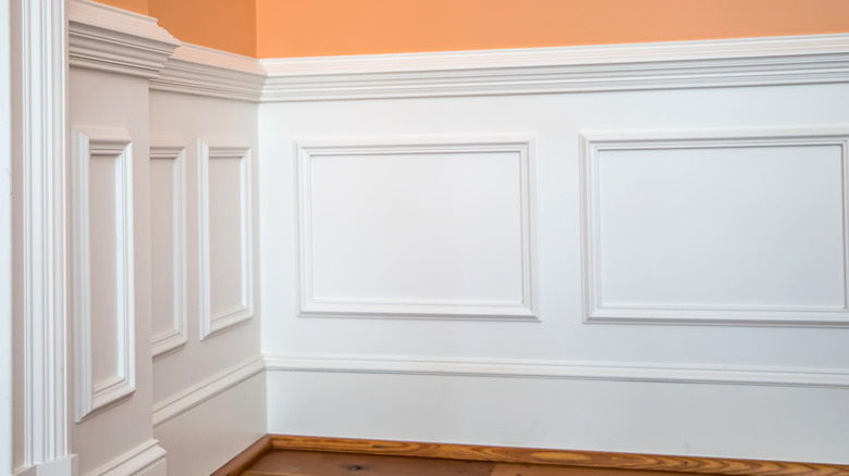 wainscoting in a room 