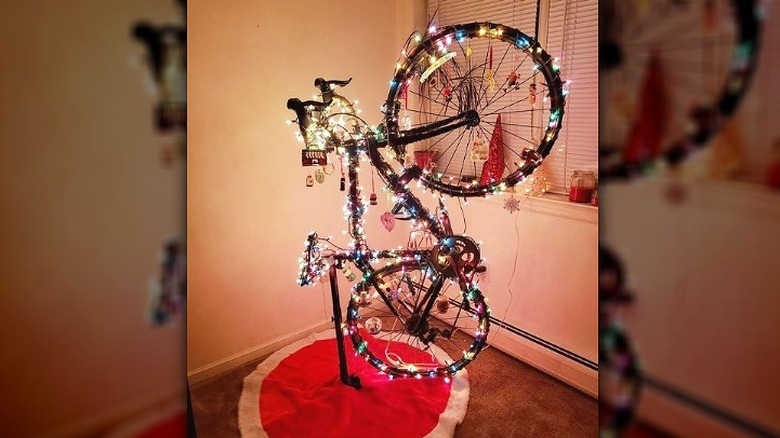 Decorated bicycle