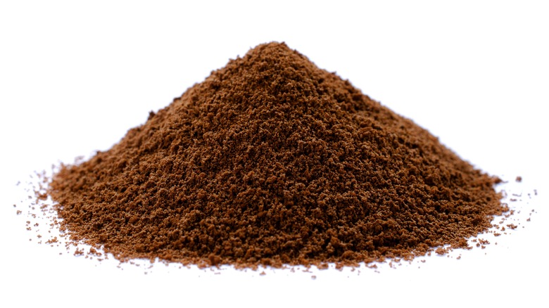 Pile of coffee grounds