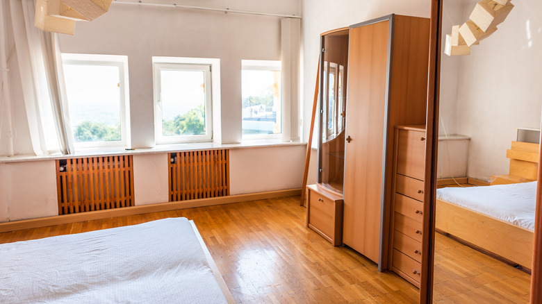 Armoire in bedroom suite